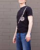 Men's Short Sleeve Black Berimbau Shirt side view