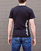 Men's Short Sleeve Black Berimbau Shirt back view
